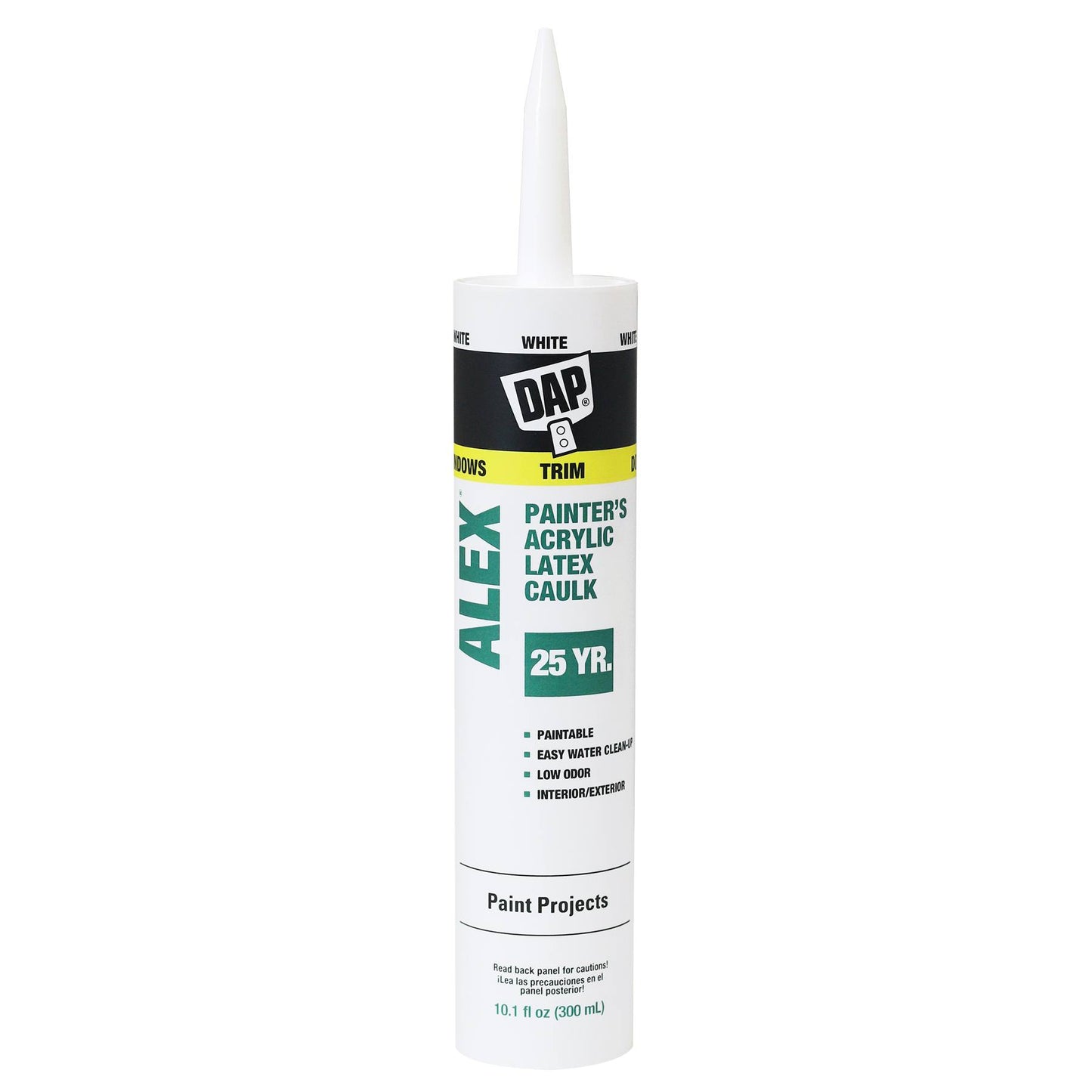 DAP 18670 10.3oz White Latex Alex Painters Caulk 25YR